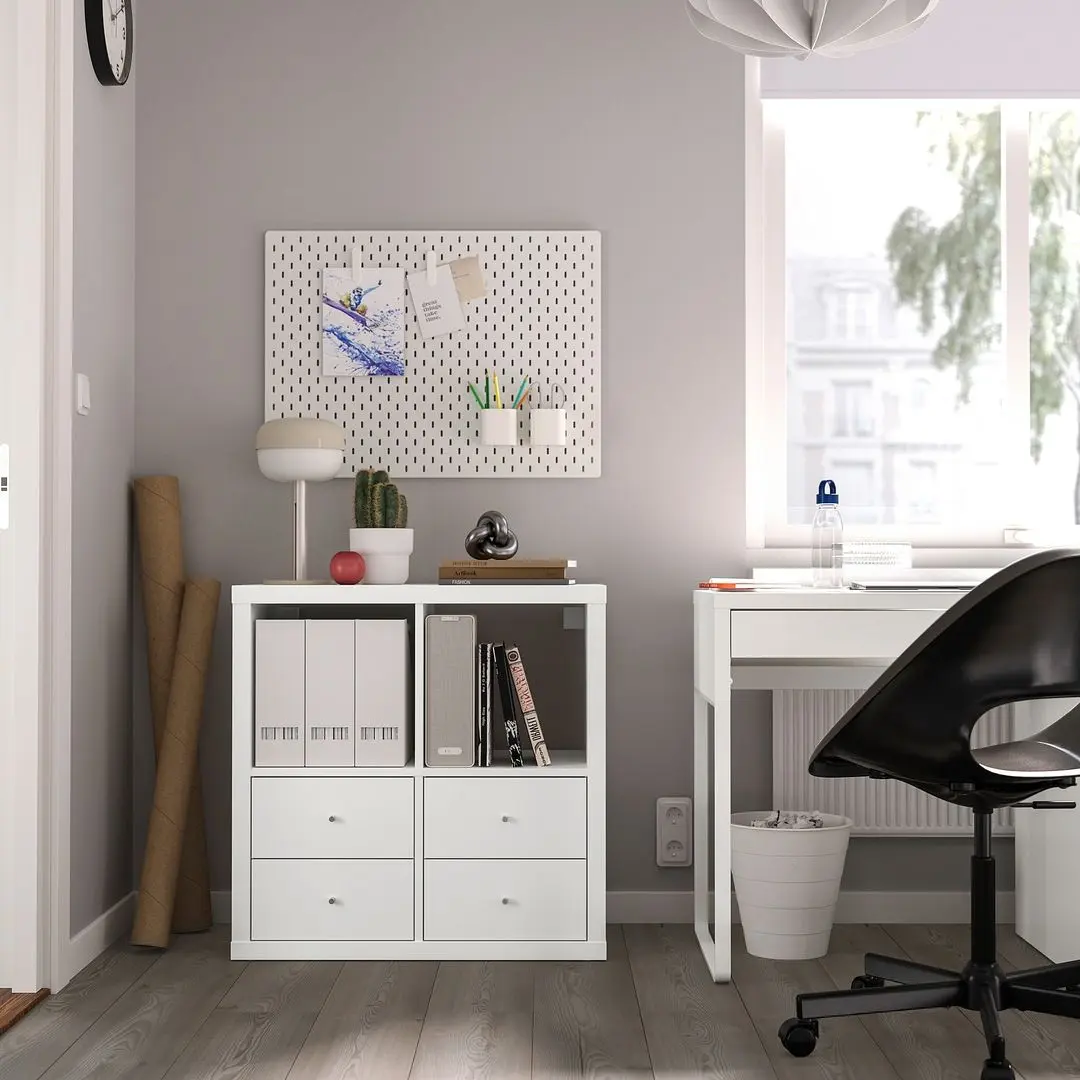 Etajera Ikea Kallax 77x77 (Alb)