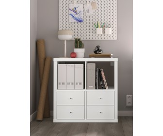 Стеллаж Ikea Kallax 77x77 (Белый)