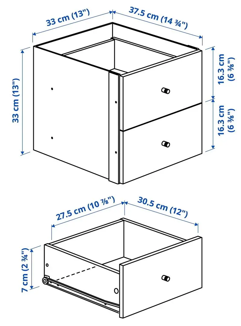Etajera Ikea Kallax 77x77 (Alb)