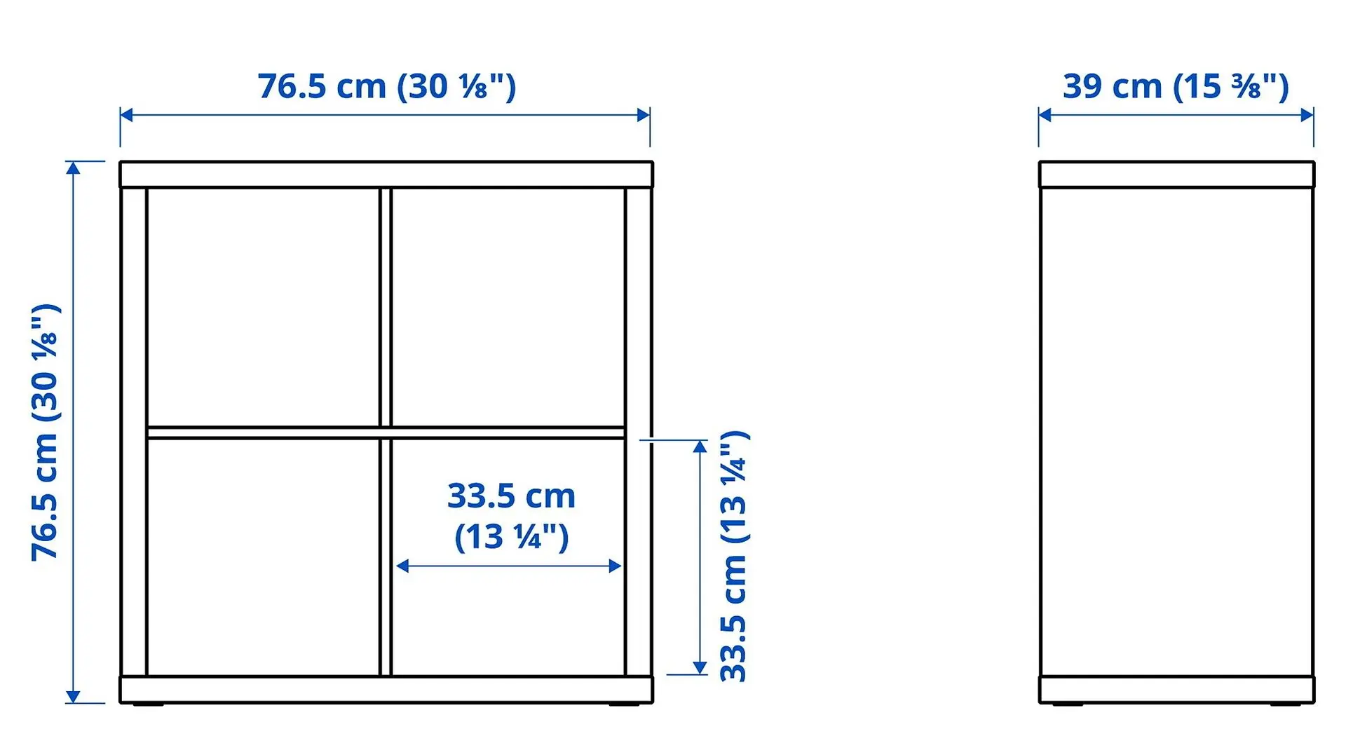 Etajera Ikea Kallax 77x77 (Alb)