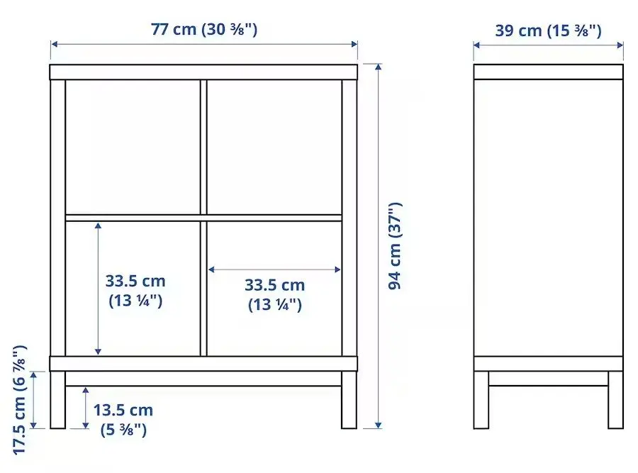 Etajera Ikea Kallax 77x94 (Alb)