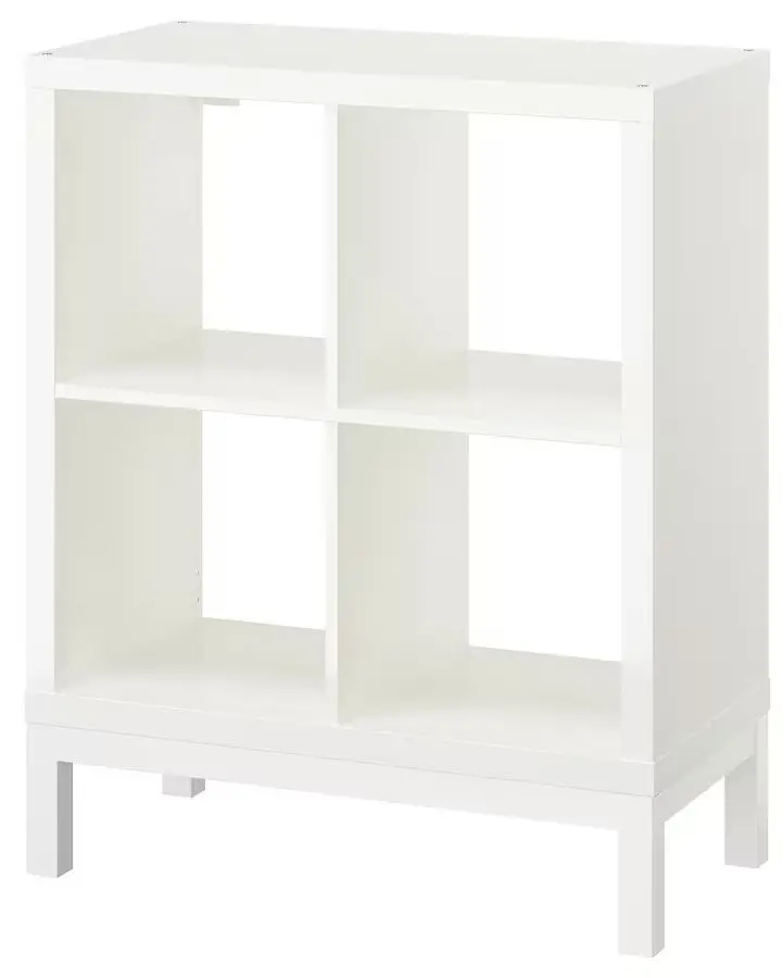 Etajera Ikea Kallax 77x94 (Alb/Alb Lucios)