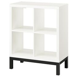 Стеллаж Ikea Kallax 77x94 (Белый/Черный)