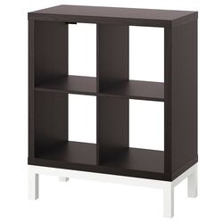 Etajera Ikea Kallax 77x94 (Negru-maro/Alb)