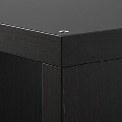 Etajera Ikea Kallax 77x94 (Negru-maro/Alb) Thumb