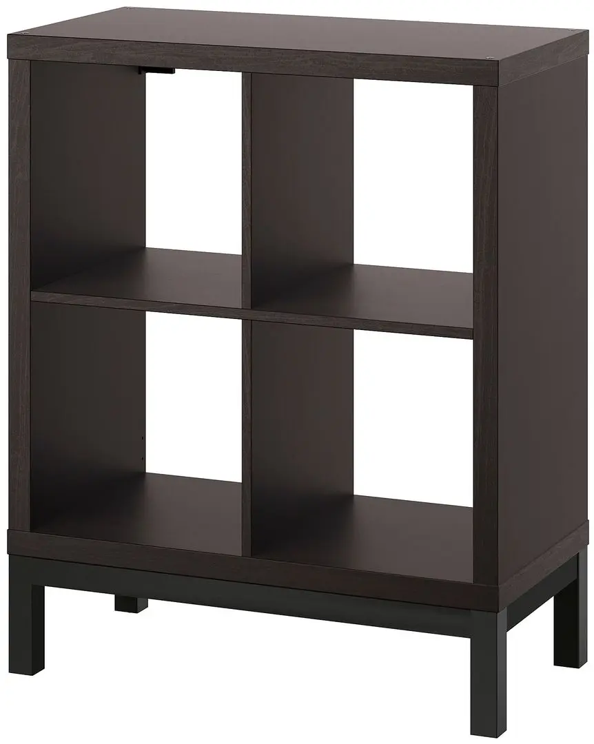 Etajera Ikea Kallax 77x94 (Negru-maro/Negru)