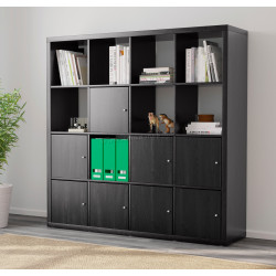 Стеллаж Ikea Kallax 8 147x147 (Черно-коричневый)