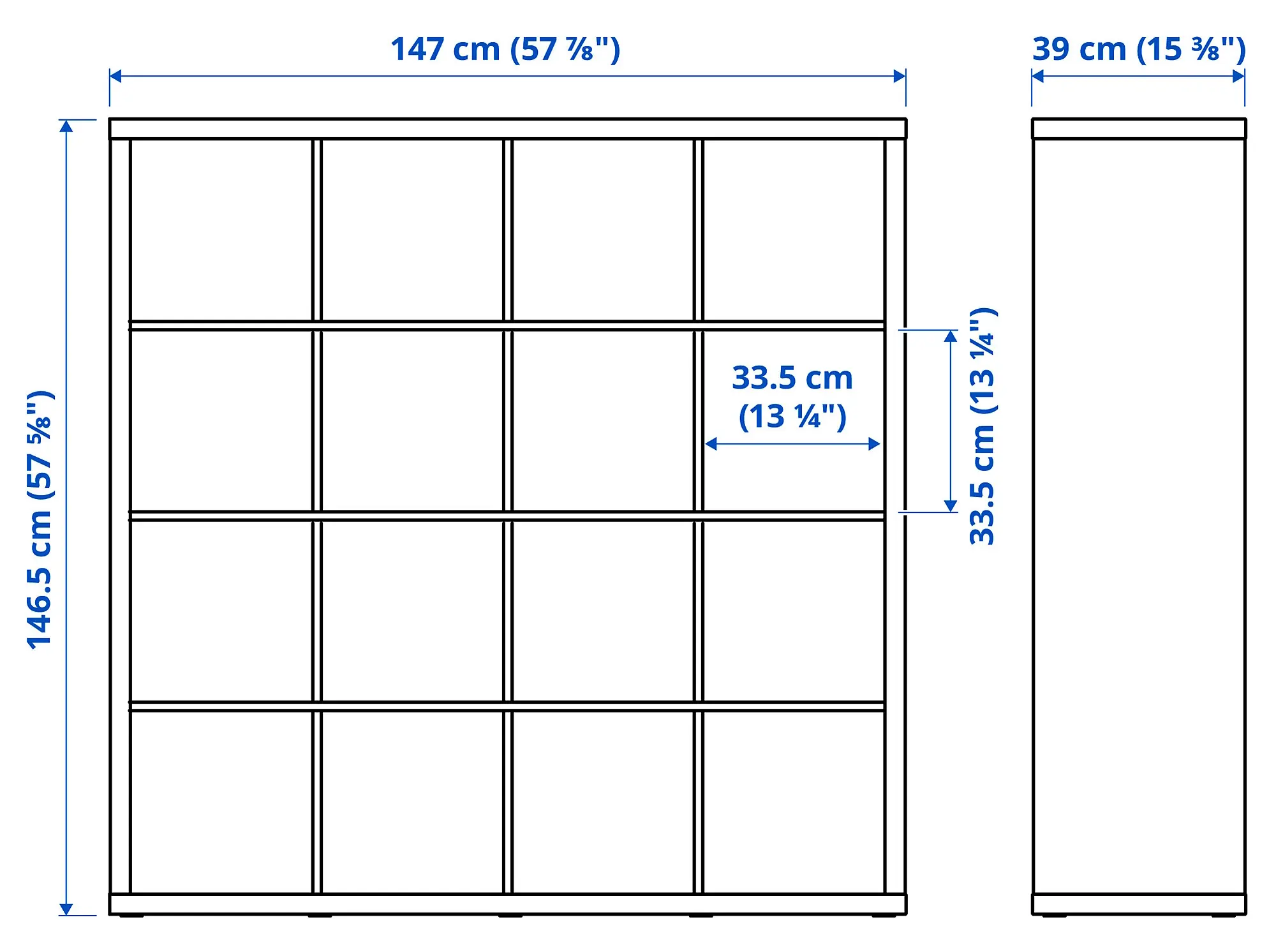 Etajera Ikea Kallax 8 147x147 (Negru-maro) - 7