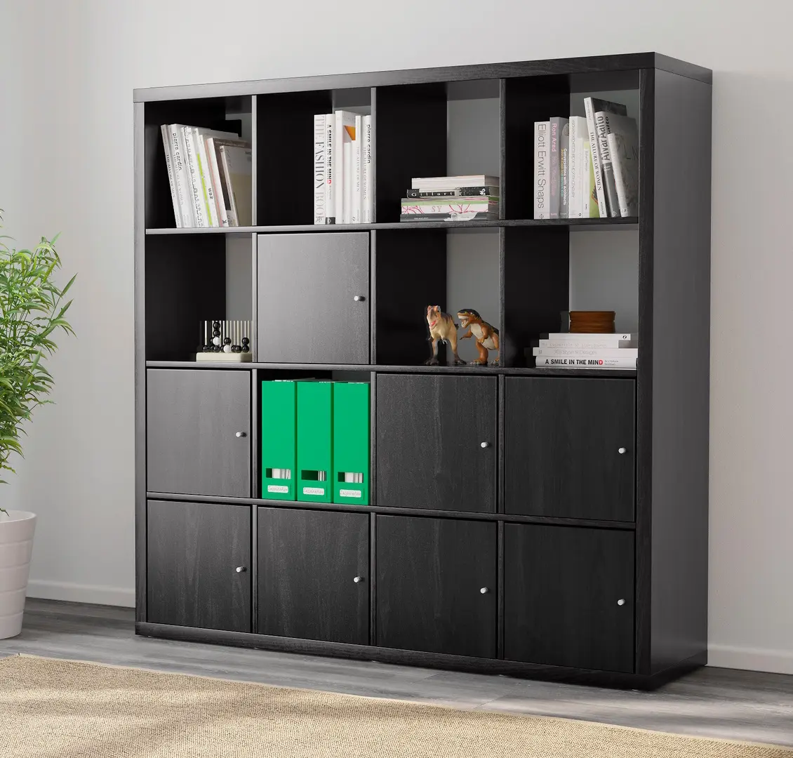 Etajera Ikea Kallax 8 147x147 (Negru-maro)