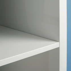 Стеллаж Ikea Kallax/Drona 77x39x147 (Белый/Черный) Thumb