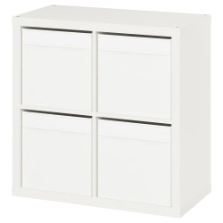 Etajera Ikea Kallax/Drona 77x39x77 (Alb) Thumb