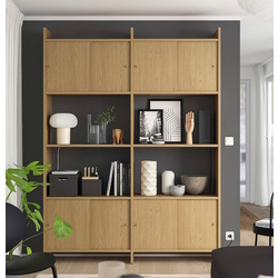 Etajera Ikea Ladmakare usi glisante/2 polite 159x35x212 (Aspect stejar)