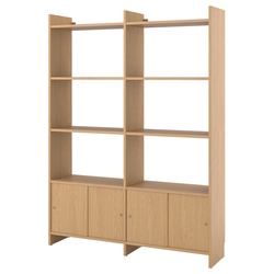 Etajera Ikea Ladmakare cu usi glisante 159x35x212 (Aspect stejar) Thumb