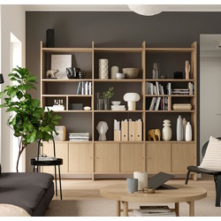 Etajera Ikea Ladmakare cu usi glisante 238x35x212 (Aspect stejar) Thumb