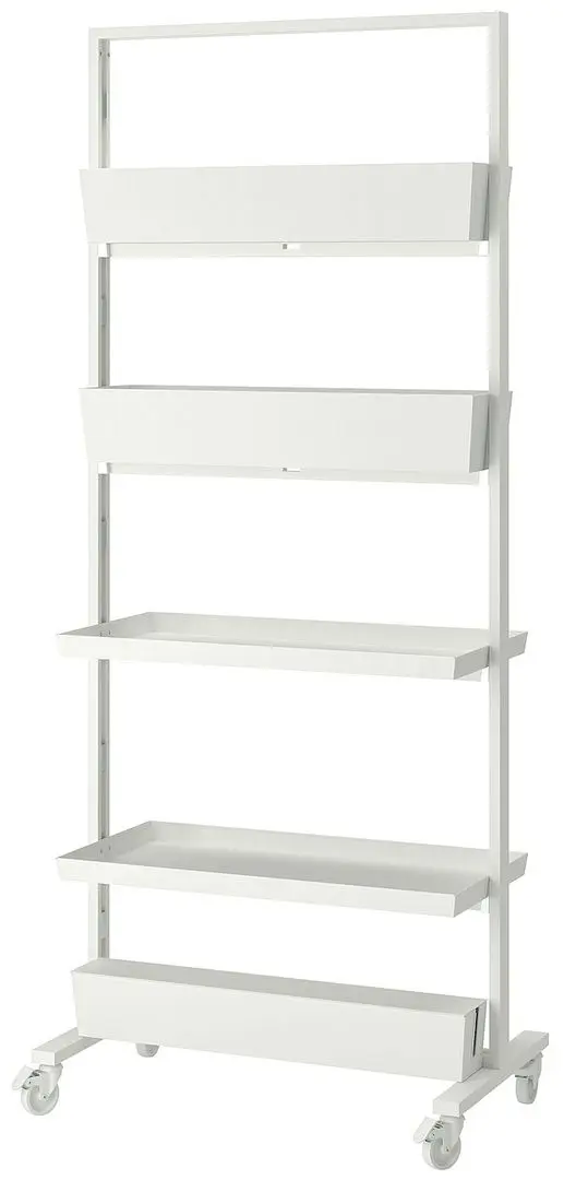 Etajera Ikea Mittzon roti/recipient/cutie cabluri 82x205 (Alb)