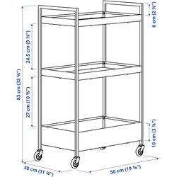 Etajera Ikea Nissafors 50.5x30x83 (Galben) Thumb