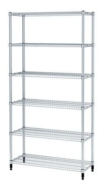 Etajera Ikea Omar 92x36x181 (Argintiu) - 6