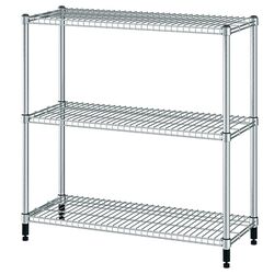 Etajera Ikea Omar 92x36x94 (Argintiu)
