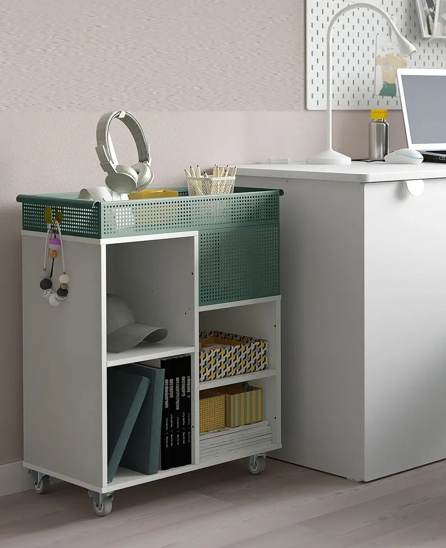 Etajera Ikea Ovning 54x33 (Alb/Gri-Verde)