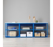 Etajera Ikea Platsa 180x42x63 (Albastru/Alb)