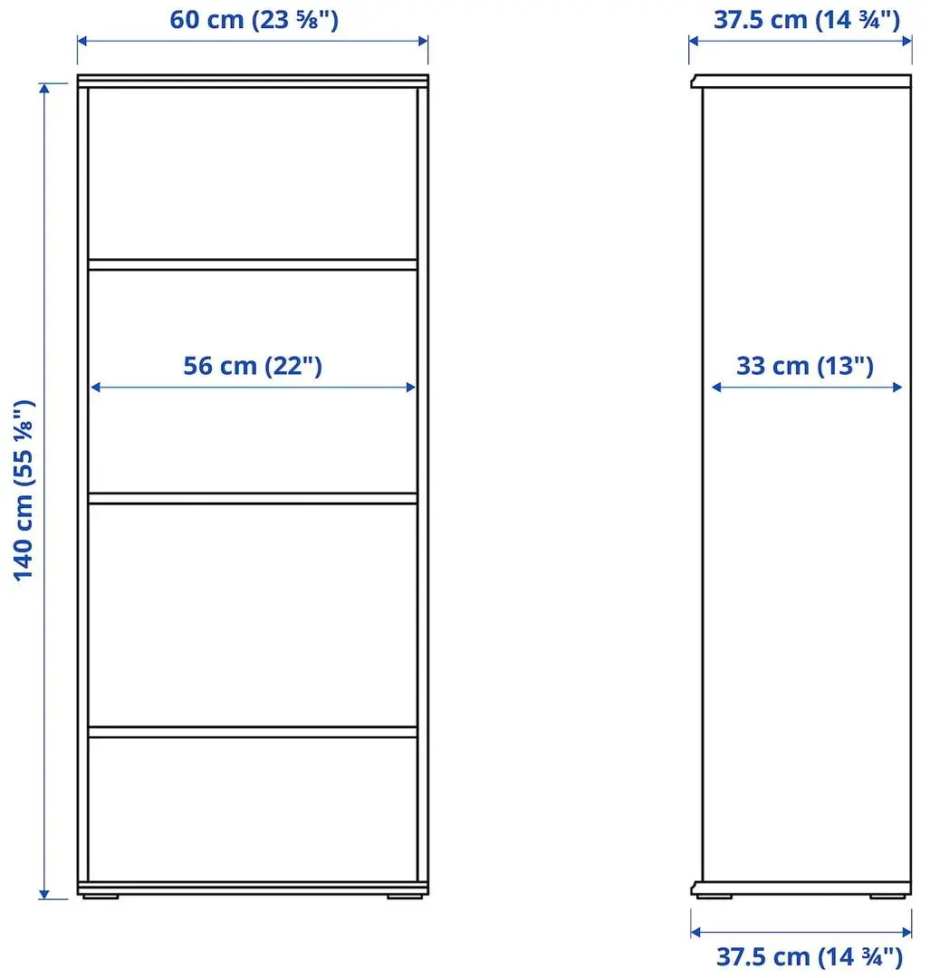 Etajera Ikea Skruvby 180x140 (Alb)