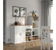 Etajera Ikea Skruvby 180x140 (Alb)