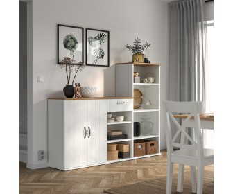 Стеллаж Ikea Skruvby 180x140 (Белый)