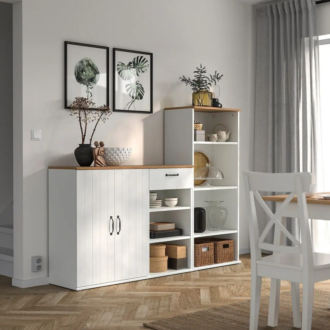 Etajera Ikea Skruvby 180x140 (Alb)