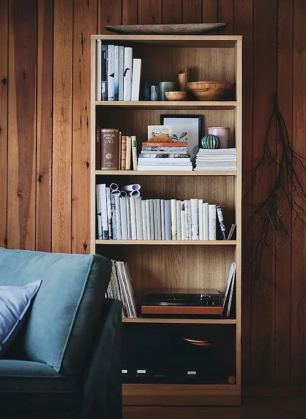 Etajera Ikea Tonstad 82x37x201 (Furnir Stejar)