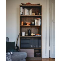 Стеллаж Ikea Tonstad  82x37x201 (Коричневый/Дубовый Шпон)