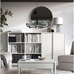 Etajera Ikea Tonstad usi glisante 201x37x116 (Alb)