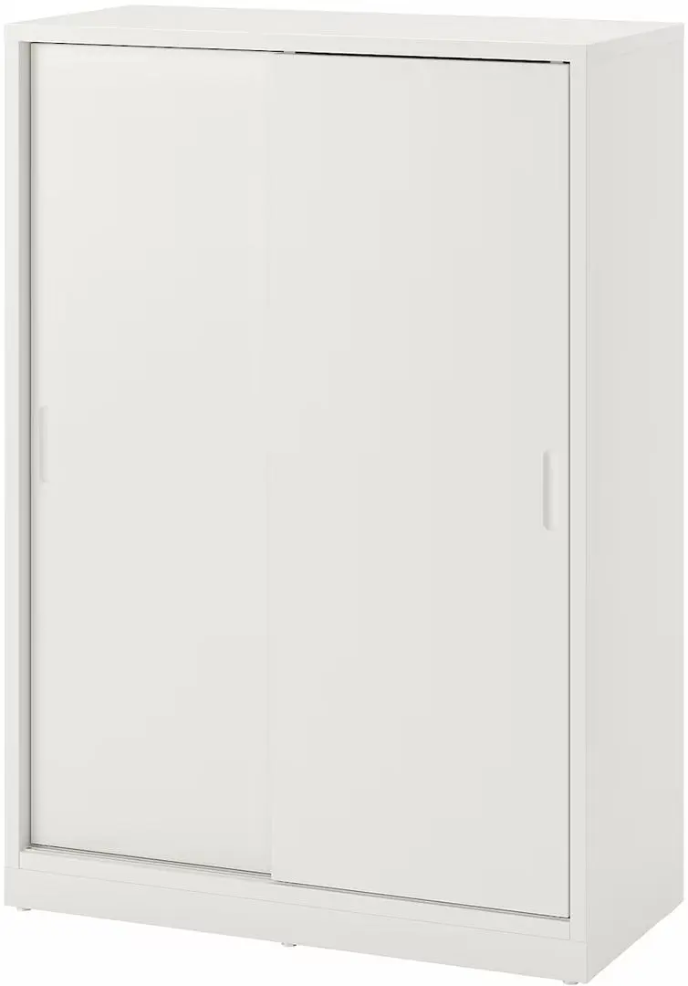 Etajera Ikea Tonstad usi glisante 201x37x116 (Alb)