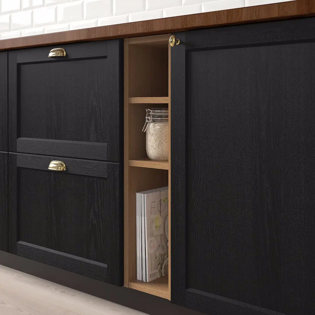 Etajera Ikea Vadholma frasin lăcuit 20х37х80 (Maro) - 4