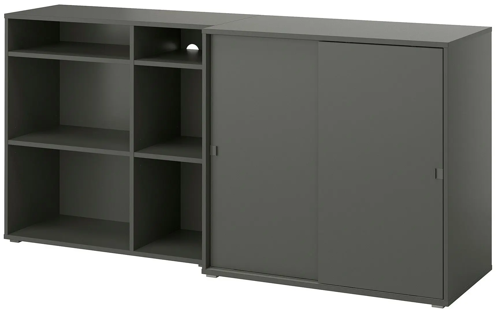 Etajera Ikea Vihals 190x47x90 (Gri inchis)
