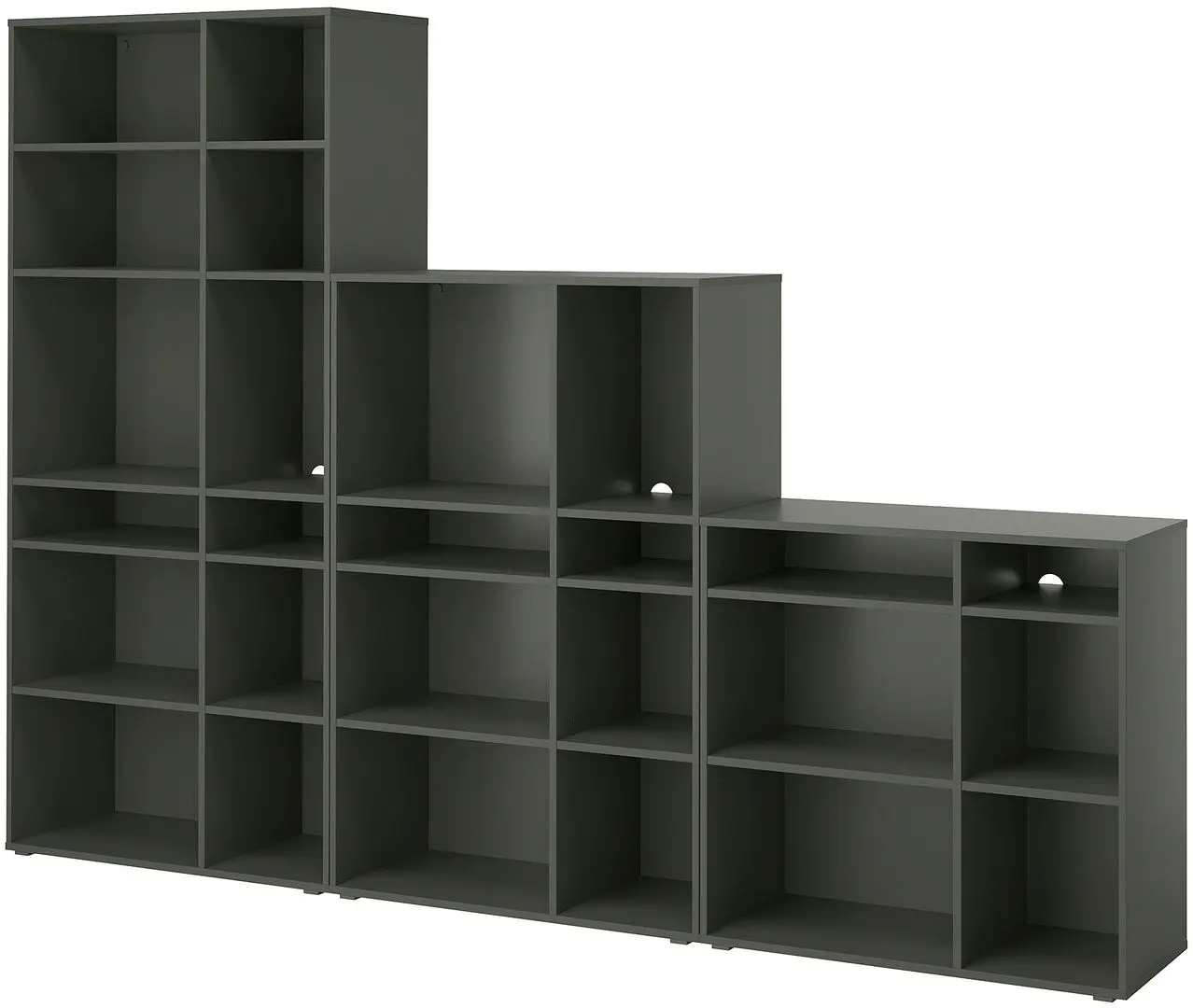 Etajera Ikea Vihals 286x37x200 (Gri Inchis)