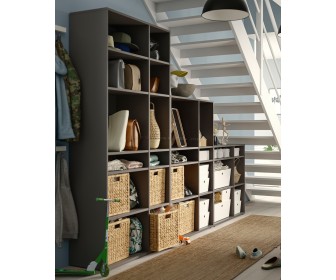 Стеллаж Ikea Vihals 286x37x200 (Темно-Серый)