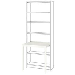 Etajera cu birou Billy 80x106 (Alb) Thumb