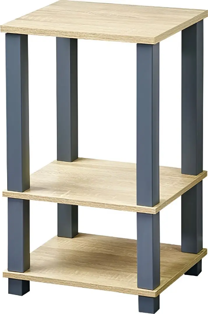 Etajera Kesper 18450 (Wood/Grey)