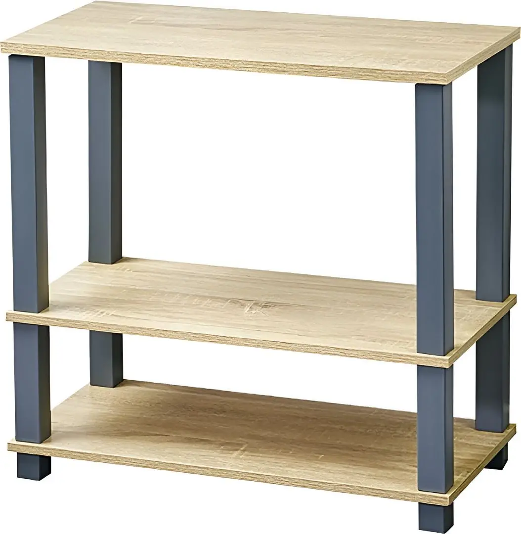 Etajera Kesper 18451 (Wood/Grey)
