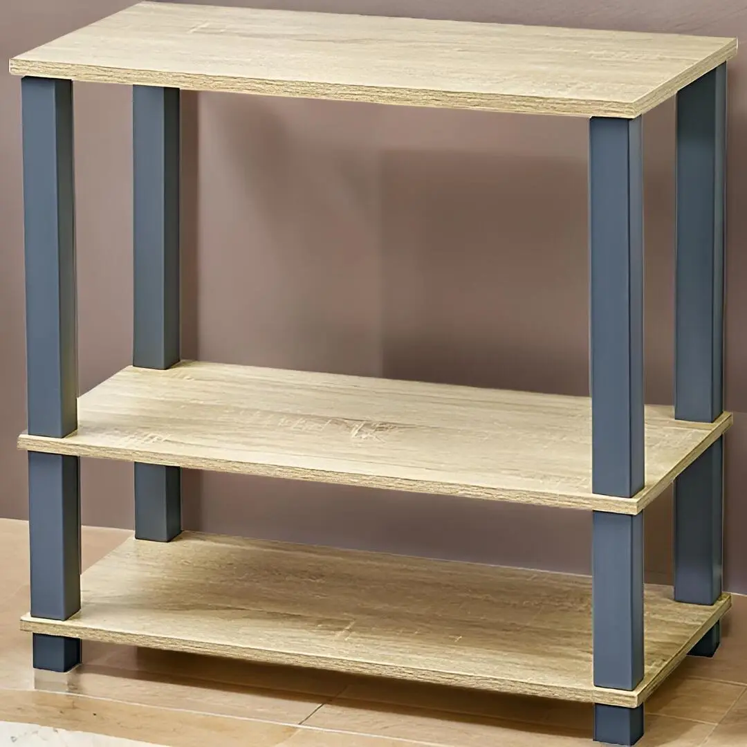 Etajera Kesper 18451 (Wood/Grey)