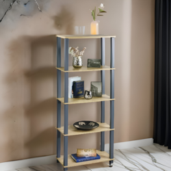 Etajera Kesper 18452 (Wood/Grey)