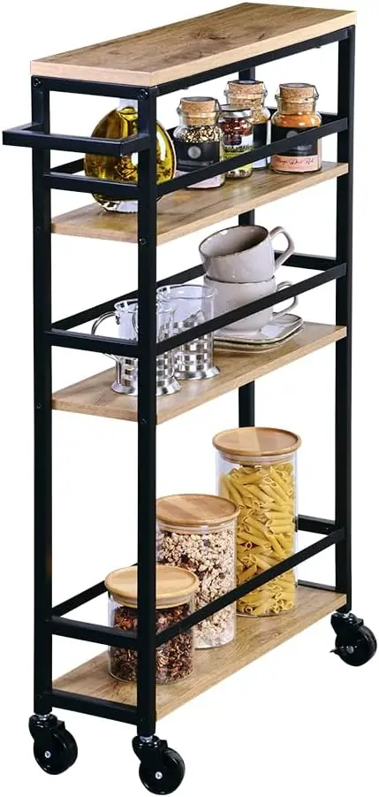 Etajera Kesper 27842 (Wood/Black)