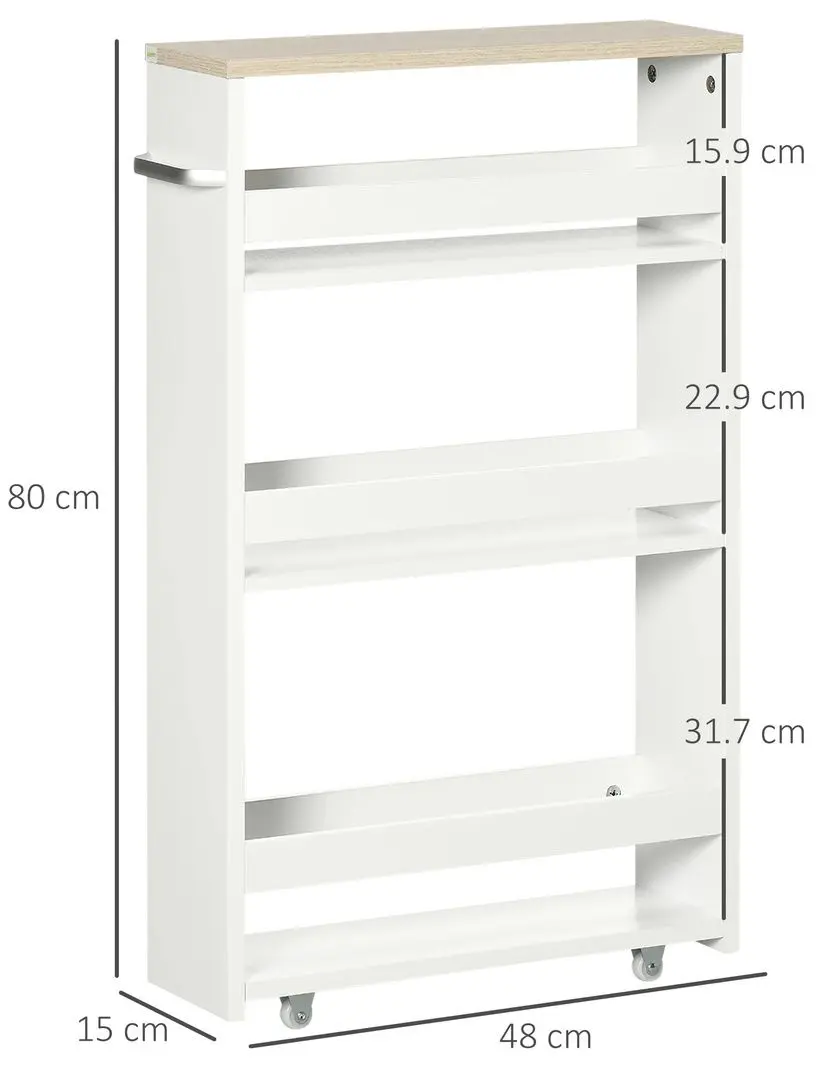 Стеллаж Kleankin 838-279V00WT (White) - 3