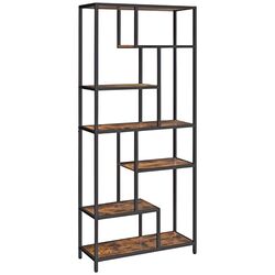 Etajera Leobert 6 rafturi 80x180 (Brown/Black) Thumb