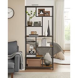 Etajera Leobert 6 rafturi 80x180 (Brown/Black)