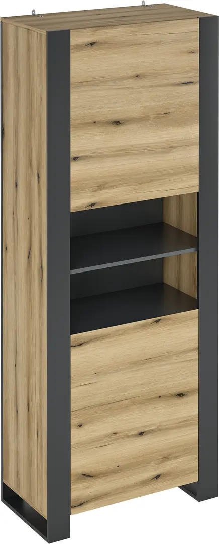 Etajera Magnusplus Combo CO8 79.6x200x42.1 (Graphite/Evoke Coast Oak)