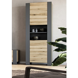 Etajera Magnusplus Combo CO8 79.6x200x42.1 (Graphite/Evoke Coast Oak)