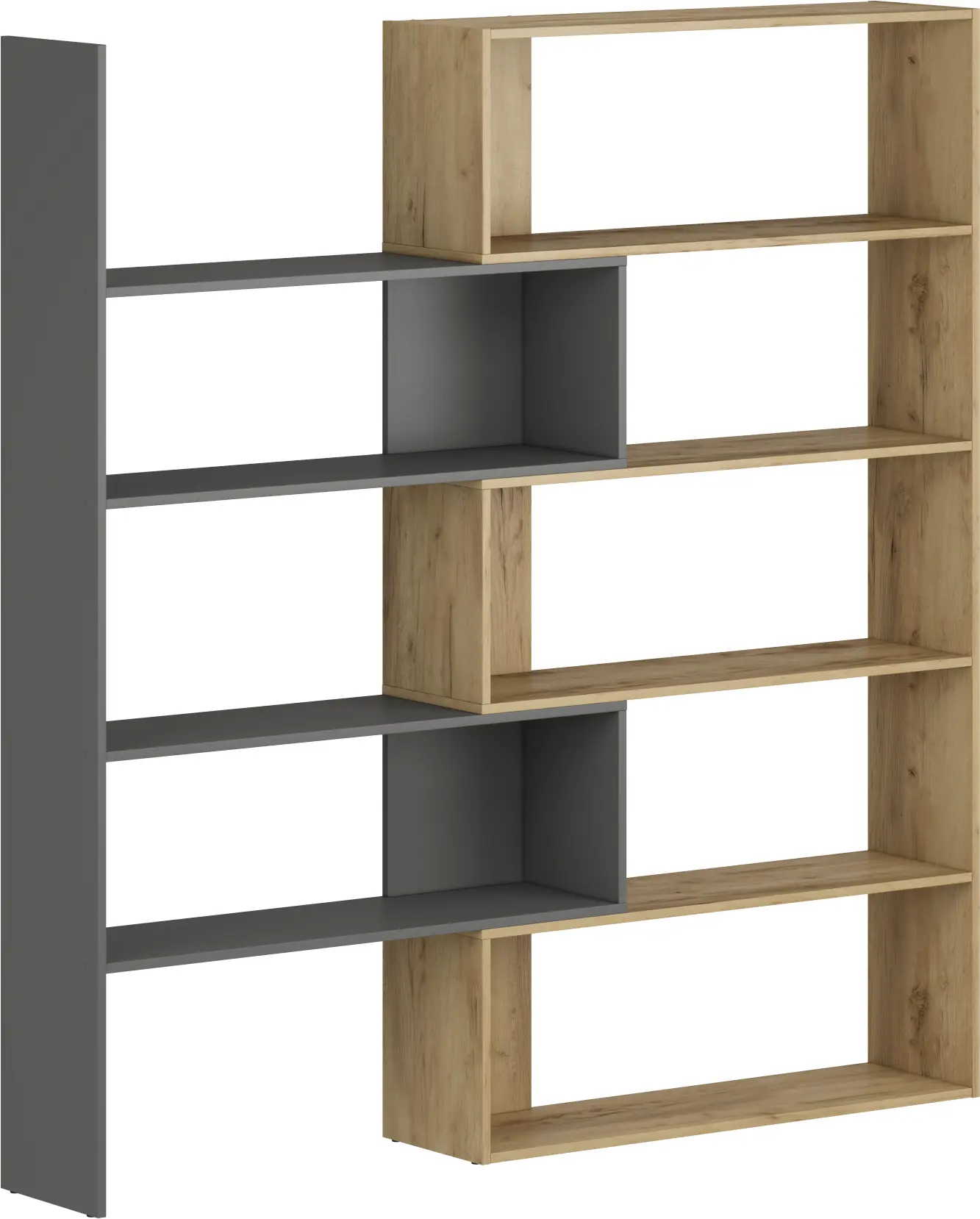 Etajera modulara Magnusplus Flexi (Gold Craft Oak/Graphite)