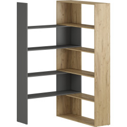 Etajera modulara Magnusplus Flexi (Gold Craft Oak/Graphite) Thumb