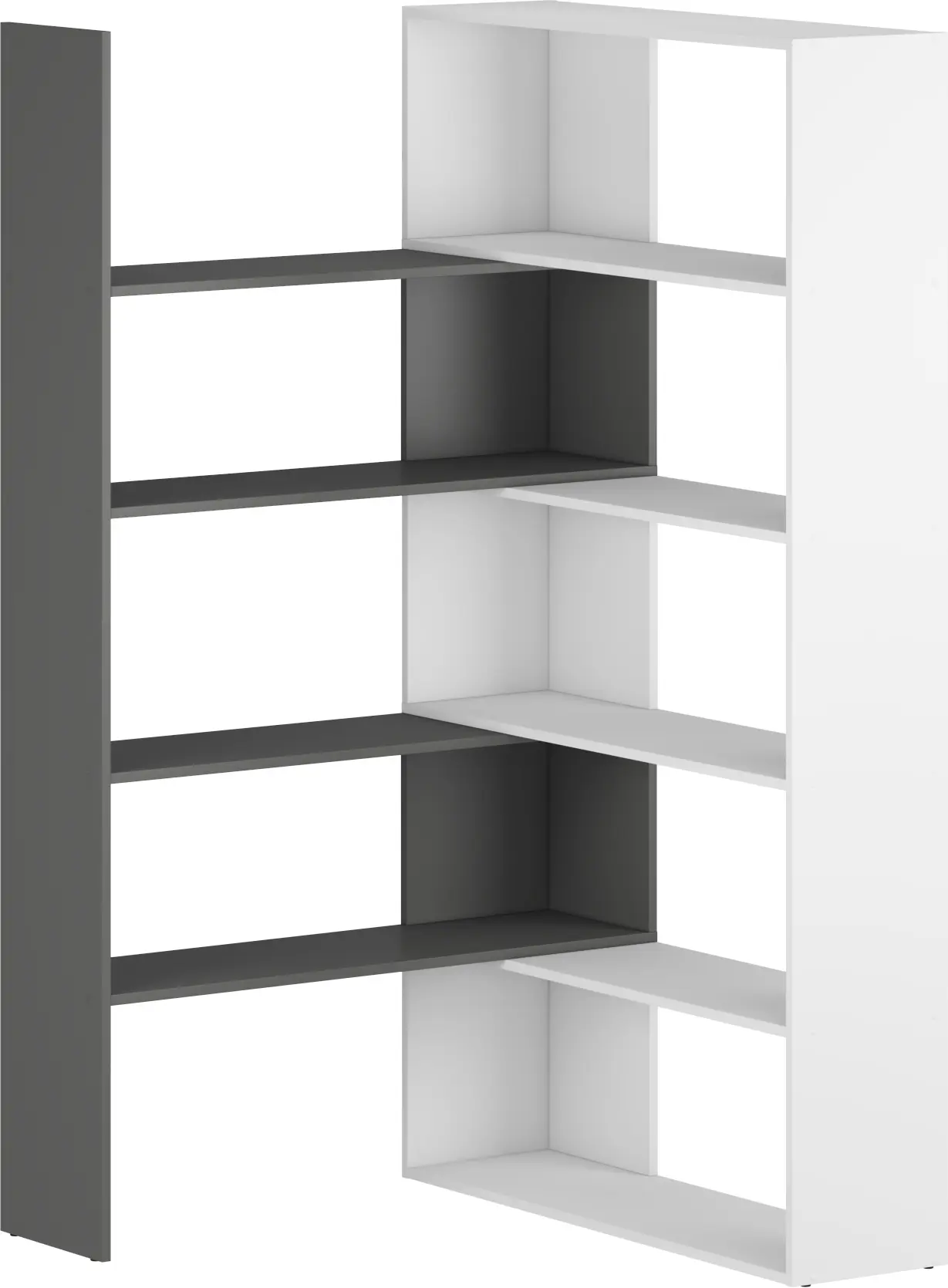 Etajera modulara Magnusplus Flexi (White/Graphite)